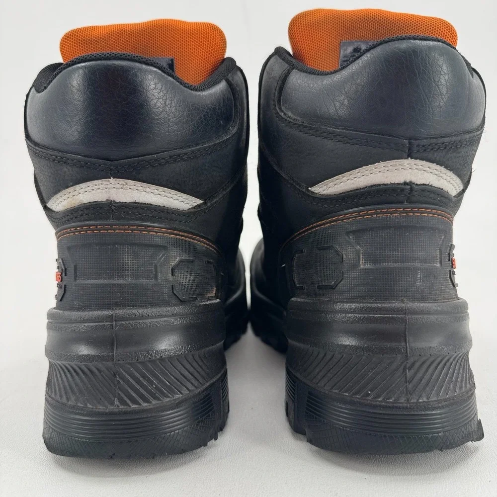 Herman Survivors Work Boots MENS Black Leather Lace Up Comp Toe SIZE 10